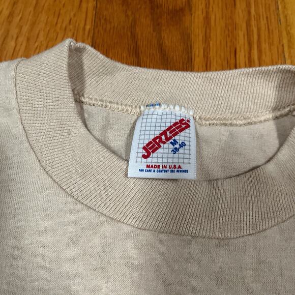 Vintage Boskone 29 90s Beige T-Shirt Rare Sci-Fi Convention Commander Gopher - Picture 3 of 9